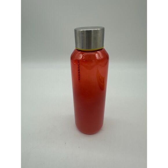 Starbuck Glass Water Bottle Frosted 20 oz Red Pink Ombre 2022 Cold Beverages - Picture 1 of 5